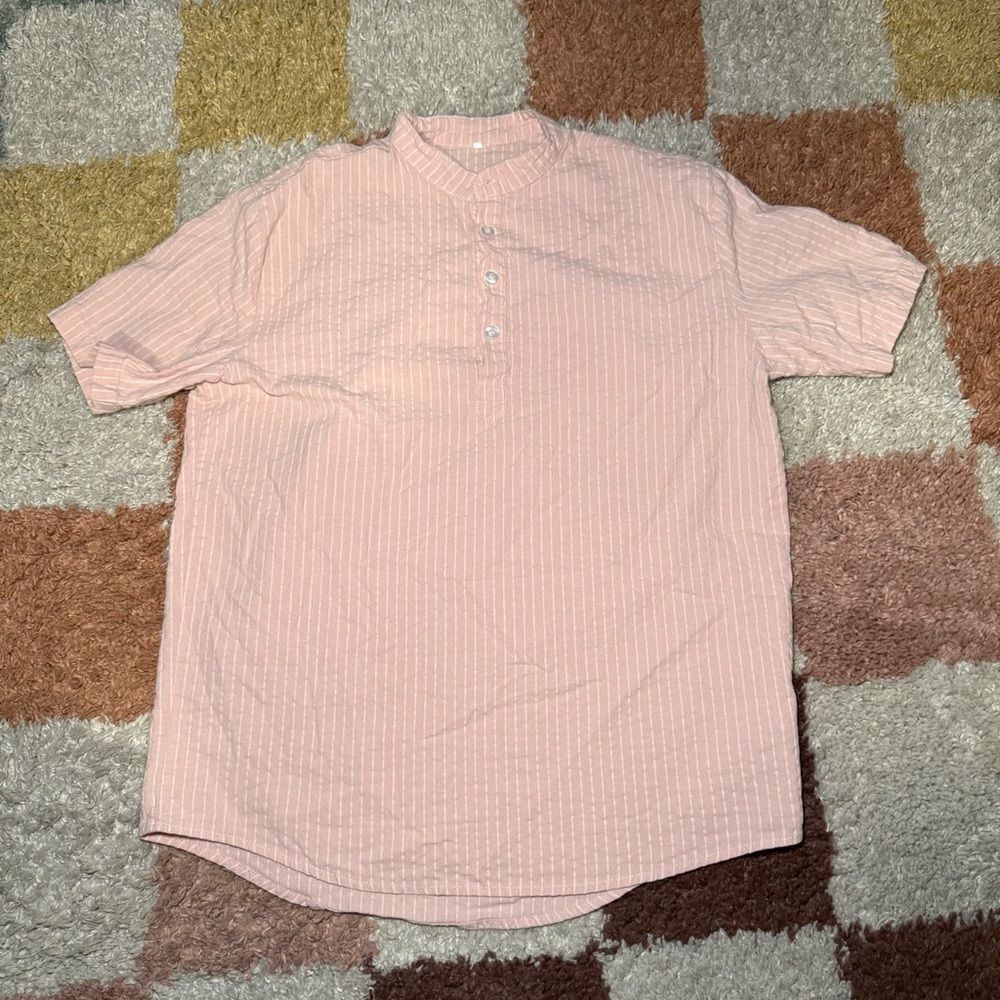 Pink Striped Men's Shirt